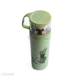 Fashion Vacuum Bottle Portable Water Bottle With Cup