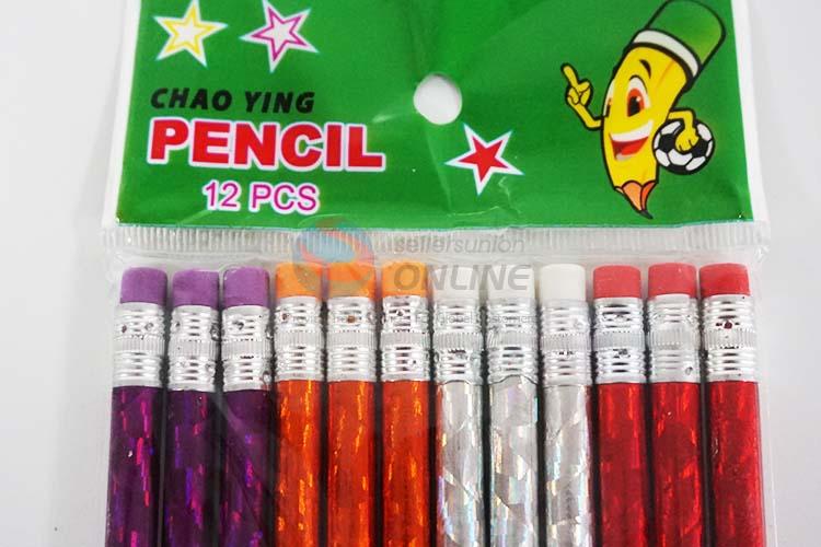 12PC镭射铅笔