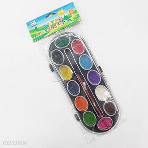 Newest Simple Style Gouache Paints for Artist Student Beginner with Paintbrush Plastic Box