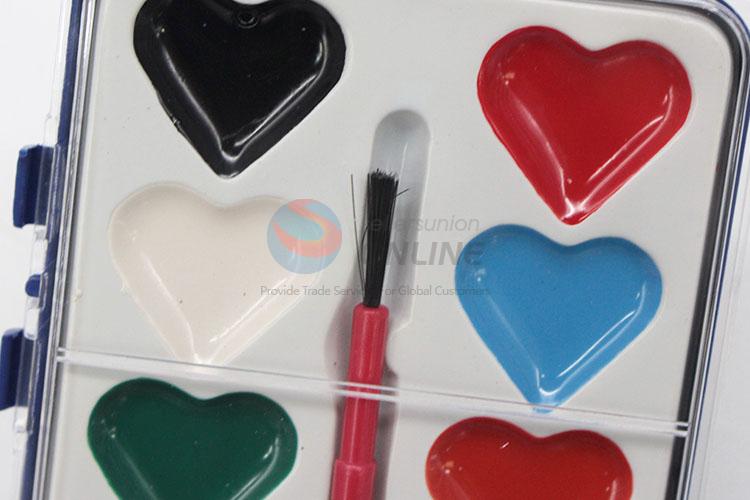 New Advertising Heart Shaped 16 Water Color Pigment Set