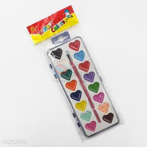 New Advertising Heart Shaped 16 Water Color Pigment Set