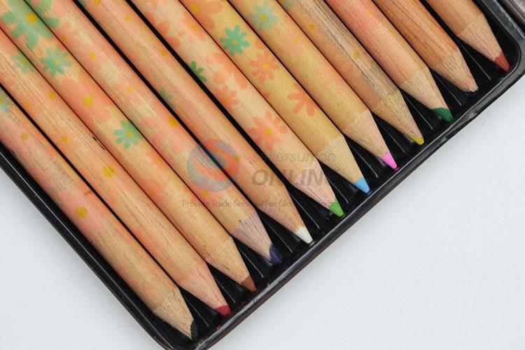 Utility and Durable Non-Toxic Printed Wooden Colour Pencil for Sale