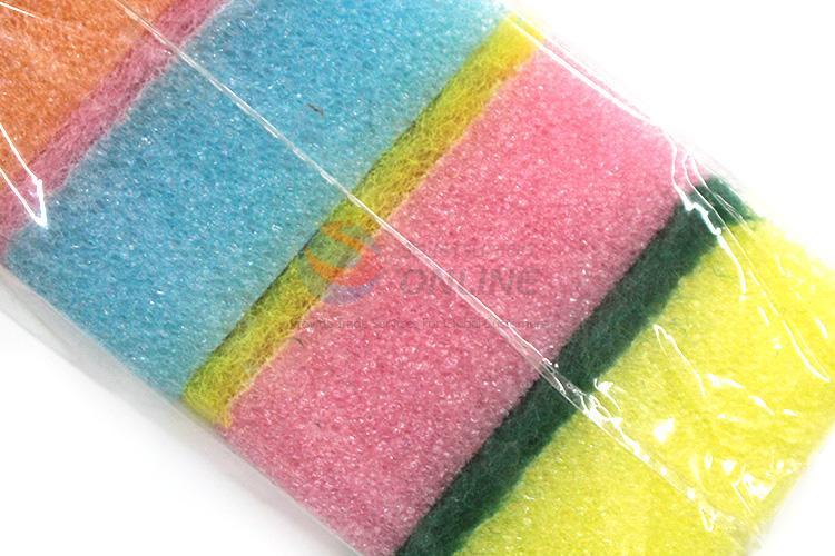 Kitchen Cleaning Sponge Scrubber Colorful Scouring Pad