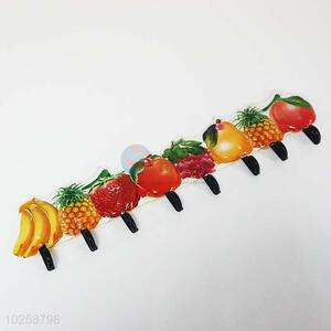 Long Design Fruit Pattern Home Adhesive Plastic Wall Hanger Hook