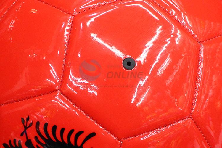 Popular Wholesale Football with Straw Mat Grain, Durable Sports Soccer with Rubber Liner