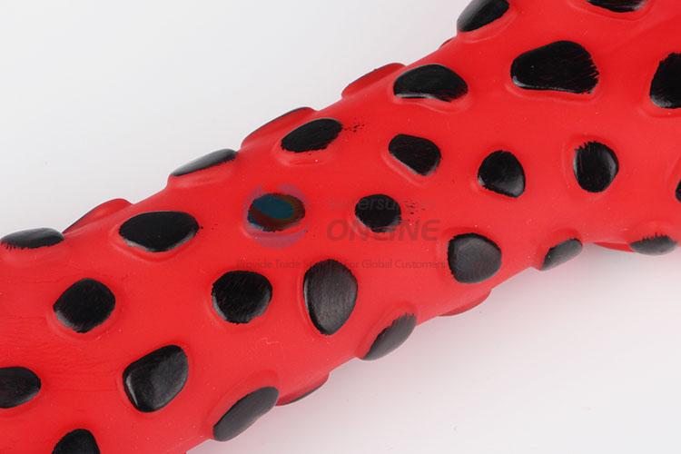 High Quality Vinyl Squeaky Dog Chew Toy in Bone Shape