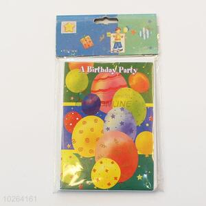 Fashion Colorful Balloons Pattern Wedding Cards/Best Wishes Card