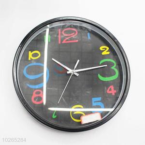 Black Color Multicolor Number Lovely Wall Clock