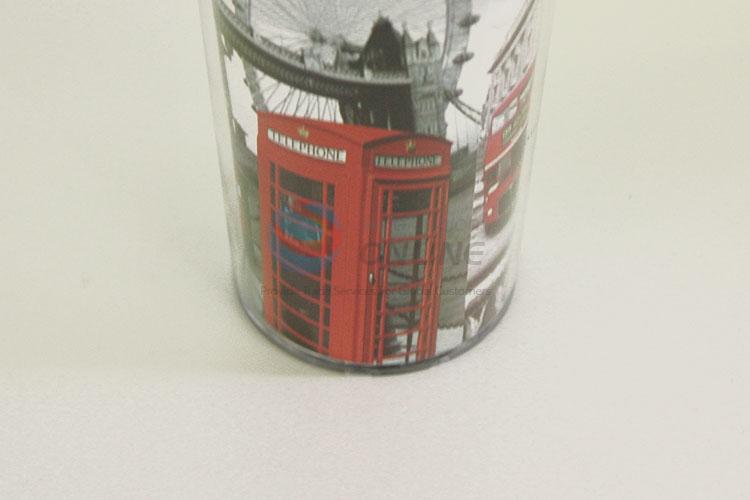 Vintage Telephone Booth Pattern 201 Stainless Steel Sport Water Cup Portable Water Bottles