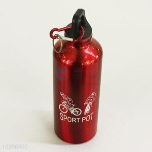 Red Color Simple Style Sports Water Bottle Mug Cup Flask for Cycling Fishing Yoga