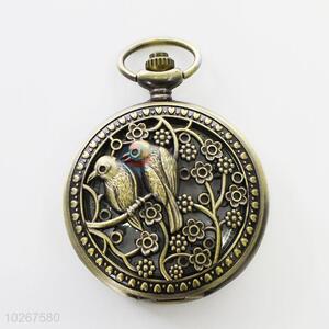 Wholesale Bird Design Vintage Bronze Metal Pocket Watches