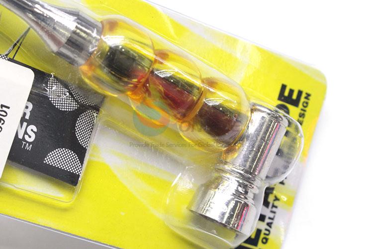 New Arrival Yellow Handle Metal Tobacco Pipe for Sale