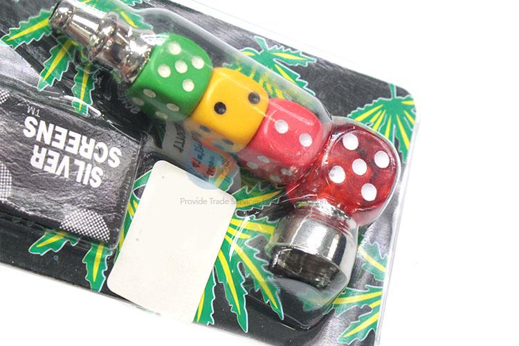 Creative Dice Shaped Handle Metal Tobacco Pipe for Sale