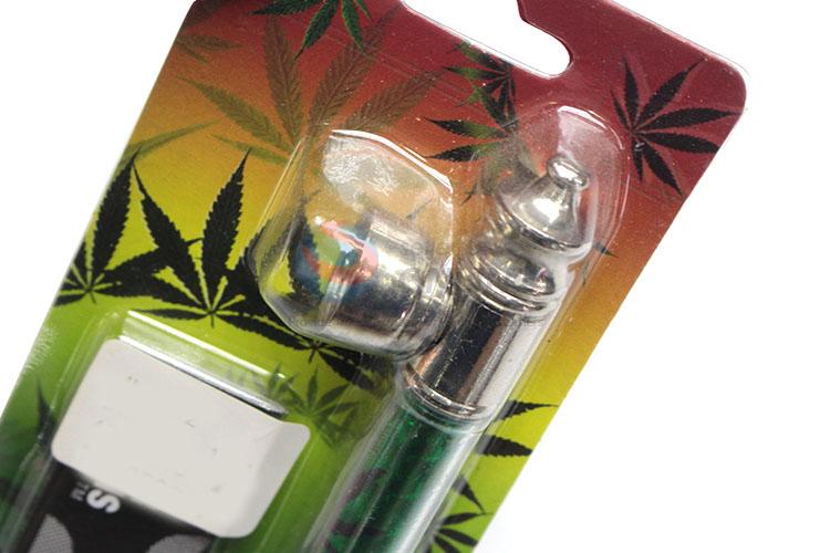 Professional Green Handle Metal Tobacco Pipe for Sale