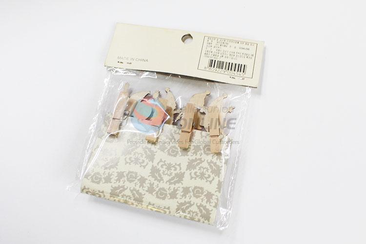 Low Price Mini Lovely Baby Shaped Wood Clips