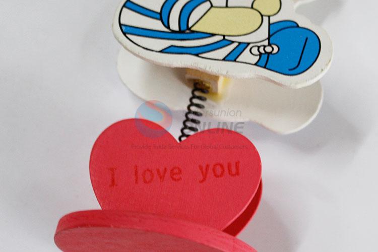 Cute Mini Cartoon Baby Wooden Clips for Photo Clips