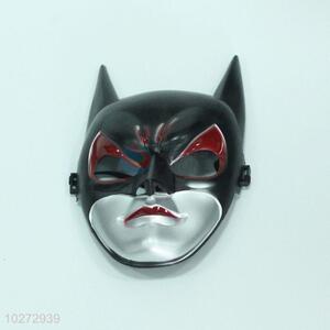 Black and silver cheap halloween plastic mask 16*27cm