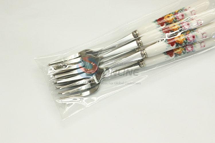 Low price custom flower printingstainless steel fork