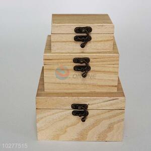 Delicate Design 3 Pieces Wooden Box Storage Box