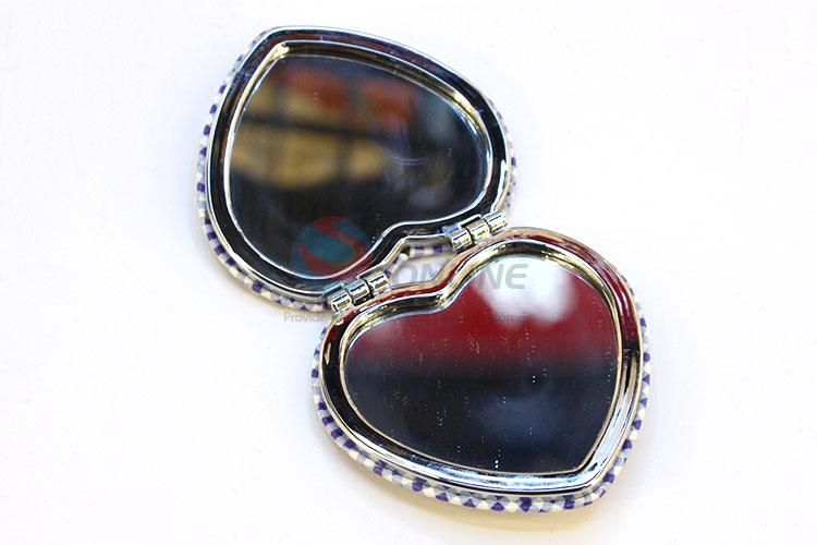 Promotional Heart Shaped Pocket Cosmetic Mirror for Sale