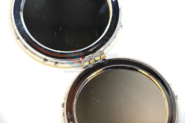 Beautiful Flower Printed Round Pocket Cosmetic Mirror for Sale