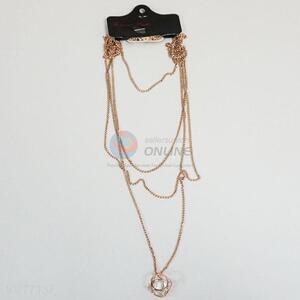 Women's Multilayer Necklace Pendants with Pearl