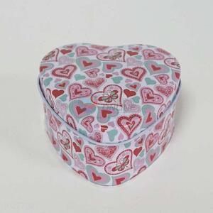 Good Quality Heart Shaped Red Iron Box for Sale