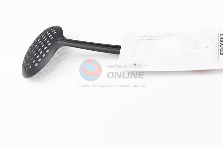 High Quality Plastic Leakage Shovel Black Slotted Spoon