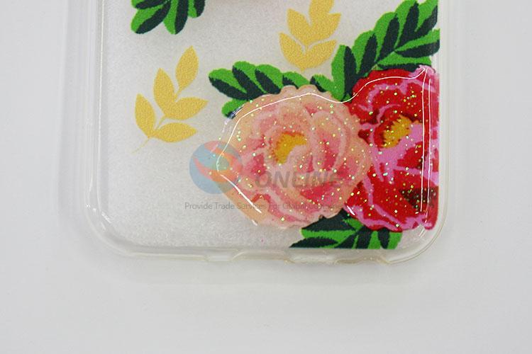 Popular Style Rose Printed Acrylic Mobile Phone Shell for iphone