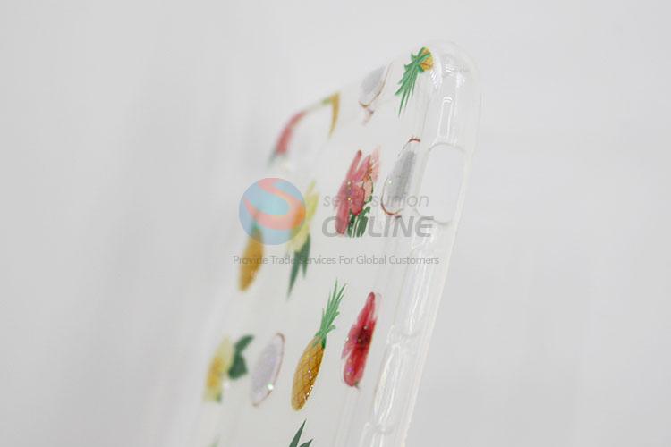 Clorful Flower and Pineapple Printed Silicone Mobile Phone Shell for iphone