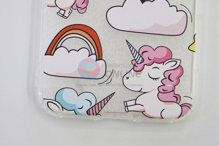 Pink Color Cartoon Unicorn Pattern Acrylic Mobile Phone Shell for iphone