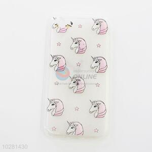 Pink Color Cartoon Unicorn Pattern Acrylic Mobile Phone Shell for iphone