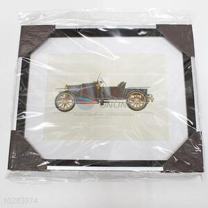 Elegant Black Vintage <em>Car</em> Pattern Oil Painting for Wall <em>Decoration</em> Home Crafts