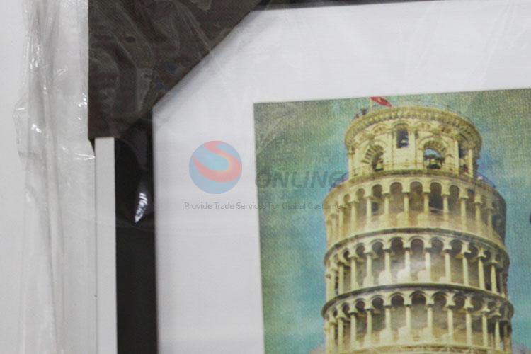 Wholesale Leaning Tower of Pisa Pattern Painting Crafts for Wall Decoration