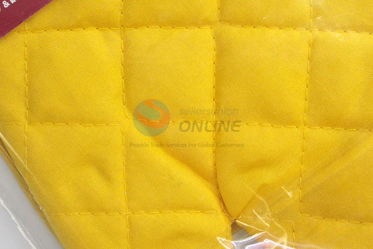 Yellow Color 2 Pcs/Set Cooking Microwave Oven Mitt Insulated Non-slip Glove