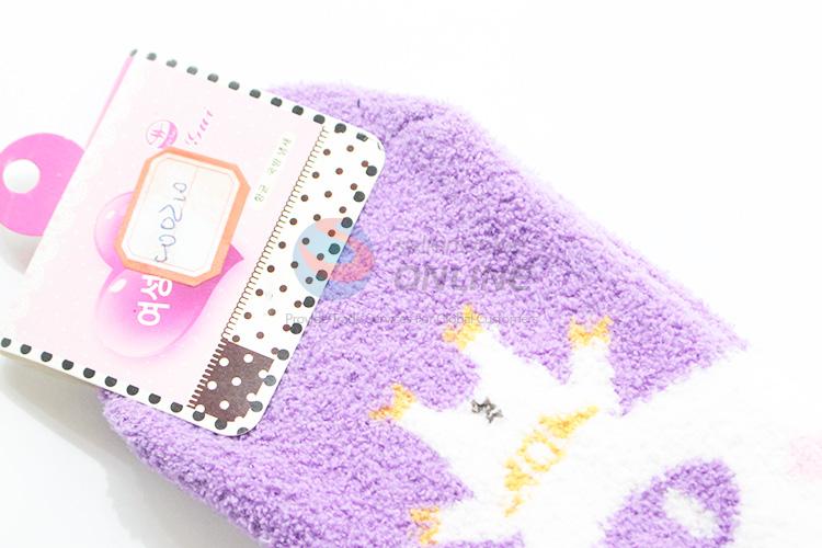 Delicate design new arrival children winter cat socks