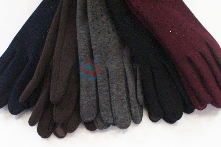 Top quality great colorful 5pcs women gloves