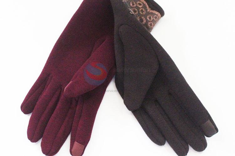 Wholesale top quality 2pcs women gloves