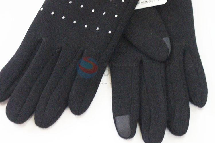 New product top quality cool black women glove