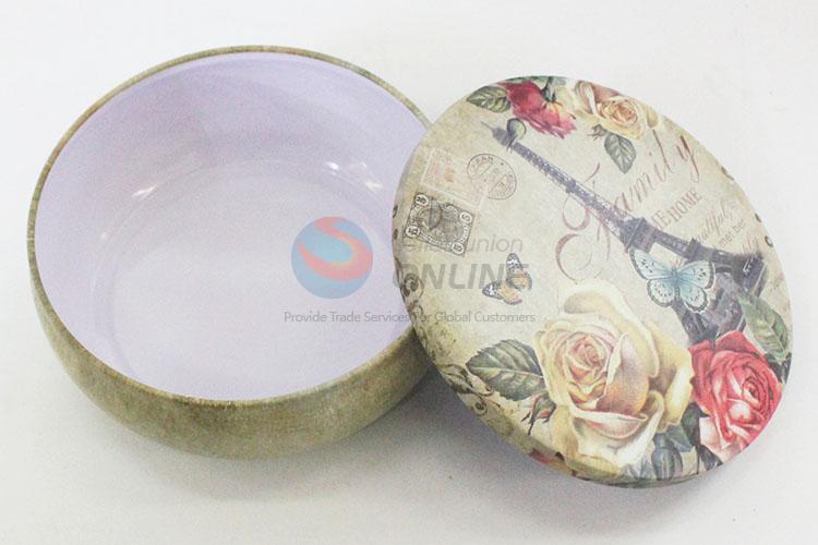 Cute Design Colorful Bowl  Shape Storage Box Food Storage Tin Cans