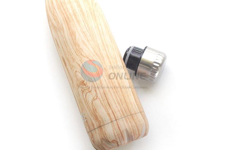High Quality Wood Grain Stainless Steel Vacuum Cup