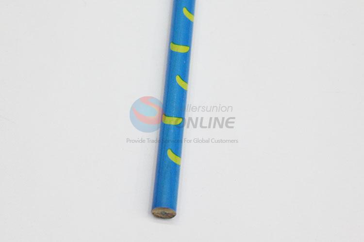 Low Price Hot Selliing Blue Traffic Signal Pattern Wooden Pencil