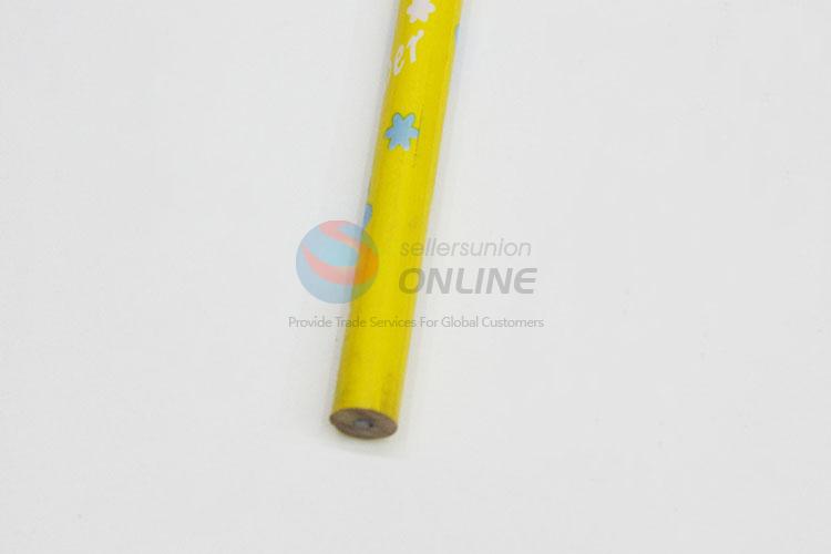 Wholesale Hot Selling Student Yellow Wooden Pencil