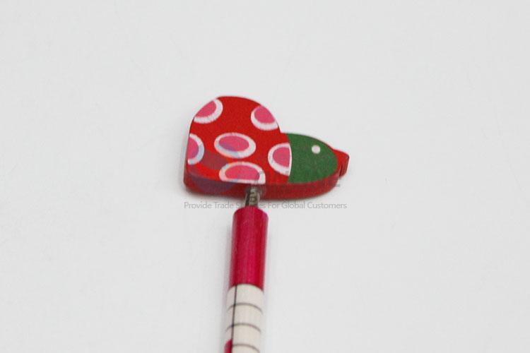 Wholesale Price New Design Silm Heart Shape Wooden Pencil