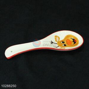 China manufacturer ceramic spoon for Christmas