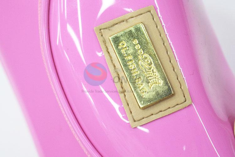 Wholesale Simple Pink Color Beauty Case Toiletry Bag Bath Wash Make up Bag