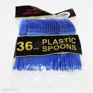 Hot sale plastic dark blue ice cream spoon