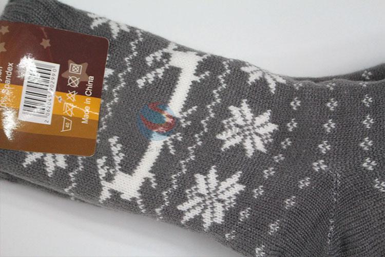 Modern Design snow pattern knitting stockings