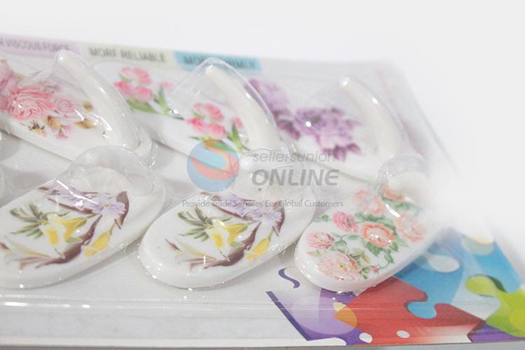 Wholesale Cheap Flower Printed Sticky Hooks