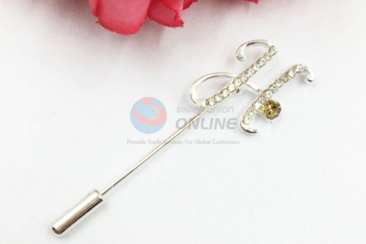 Decorative Rhinestone Brooch Pin for Promotion